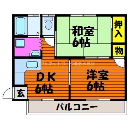 三島コーポの物件間取画像